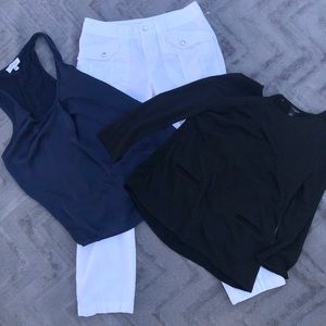 Bundle of Ralph Lauren’s Pants (size 2)and two xsmall tops